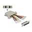Delock D-Sub HD 44 pin crimp female to 2 x RJ45 female with assembly kit beige