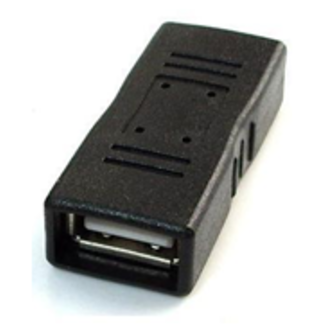 Cablexpert USB 2.0 coupler, black