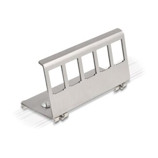 DeLOCK Delock Keystone Metal Mounting 5 Port for DIN rail