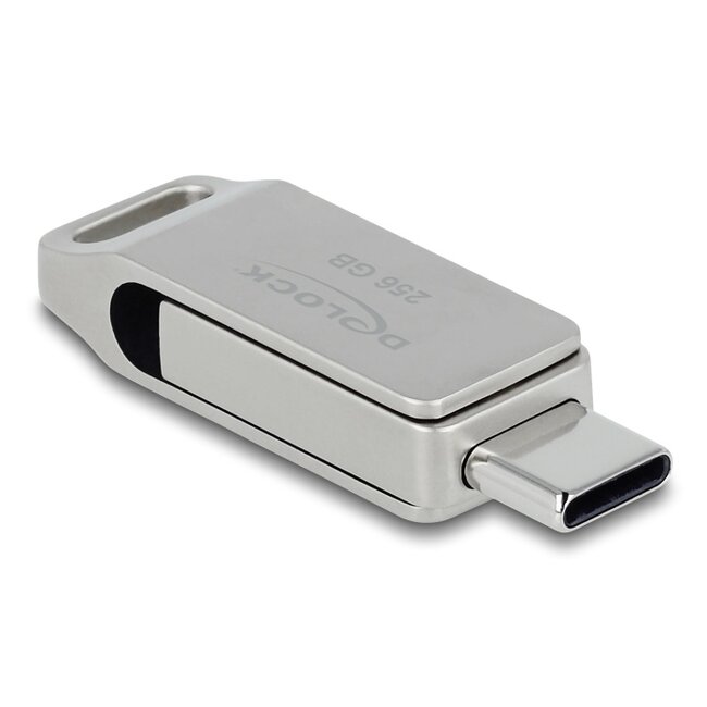 Delock USB 5 Gbps USB-C™ + Type-A Memory Stick 256 GB - Metal Housing