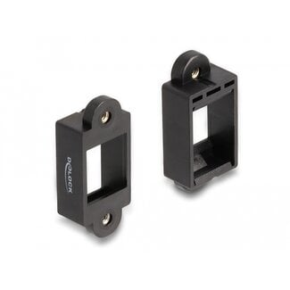 DeLOCK Delock Keystone Holder for installation with screw connection black
