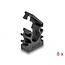 Delock Cable sleeve holder with locking clip 10 mm 8 pieces black