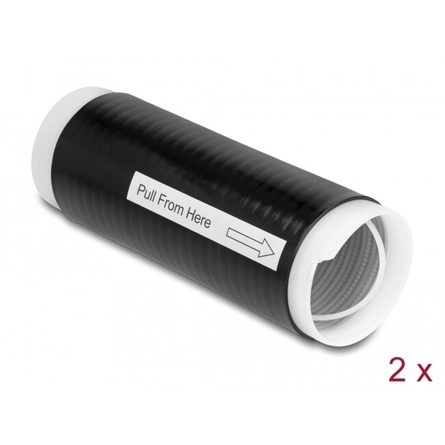 Delock Cold Shrink Tube 45 mm x 130 mm 2 pcs black