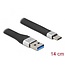 Delock USB 3.2 Gen 1 FPC Flat Ribbon Cable USB Type-A to USB Type-C™ 14 cm PD 3 A
