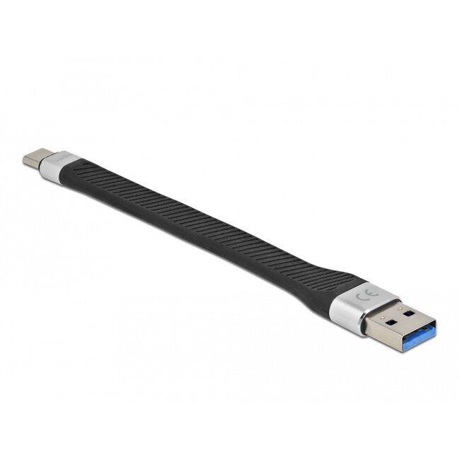Delock USB 3.2 Gen 1 FPC Flat Ribbon Cable USB Type-A to USB Type-C™ 14 cm PD 3 A