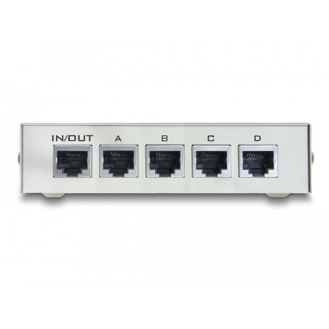 Delock Switch RJ45 10/100 Mbps 4 port manual bidirectional
