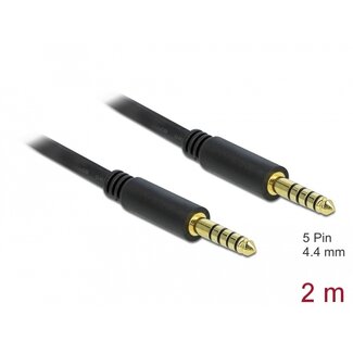 DeLOCK Delock Stereo Jack Cable 4.4 mm 5 pin male to male 2 m black