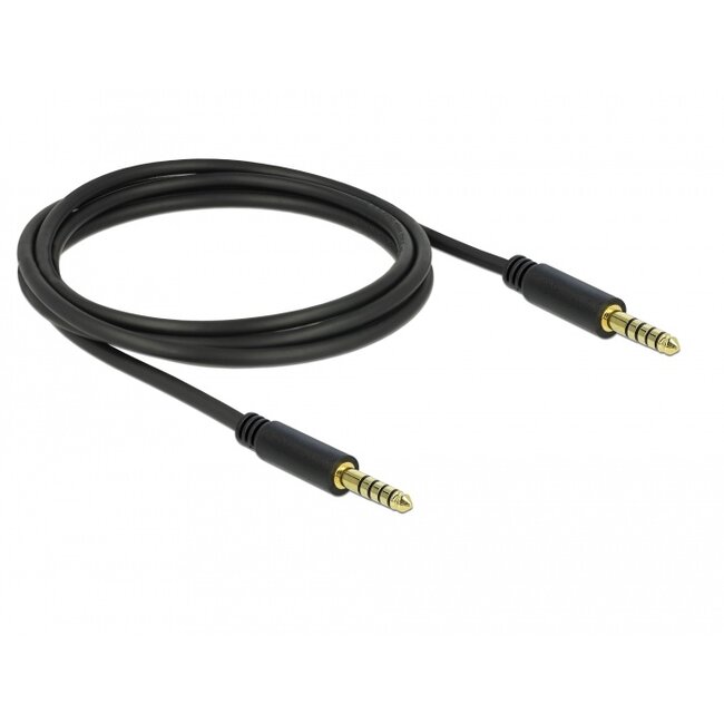 Delock Stereo Jack Cable 4.4 mm 5 pin male to male 2 m black