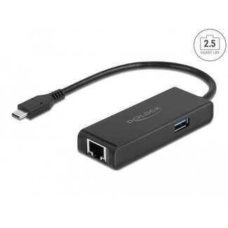 DeLOCK Delock USB Type-C™ Adapter to 2.5 Gigabit LAN with USB Type-A female
