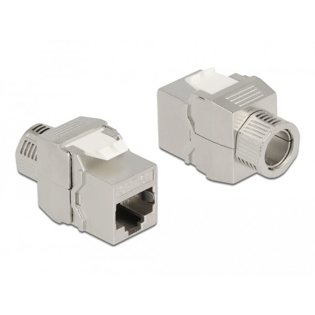 Delock Keystone Module RJ45 jack to LSA Cat.6A toolfree shielded