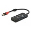Delock External USB 3.2 Gen 1 Hub USB Type-A > 3 x USB Type-A + 2 Slot SD Card Reader