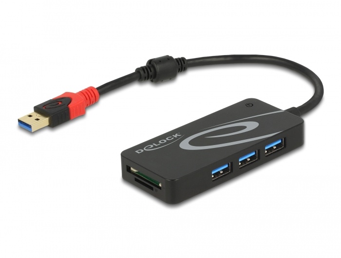 Tragant 62899 USB 3.0 (3.1 Gen 1) Type-A 5000Mbit/s Zwart hub & concentrator
