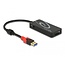Delock External USB 3.2 Gen 1 Hub USB Type-A > 3 x USB Type-A + 2 Slot SD Card Reader