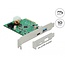 Delock PCI Express x4 Card to 1 x external USB Type-C™ female with PD function + 1 x external USB Type-A female SuperSpeed USB 10 Gbps (USB 3.2 Gen 2)