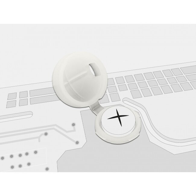 Delock Protective cap for screw M4 natural 10 pieces