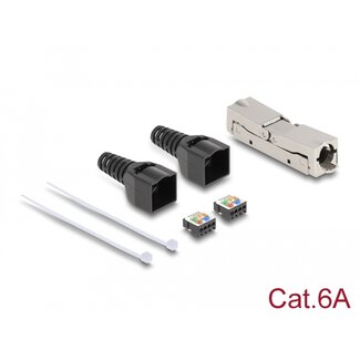 DeLOCK Delock RJ45 Coupler LSA to LSA with strain relief Cat.6A toolfree