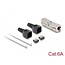 Delock RJ45 Coupler LSA to LSA with strain relief Cat.6A toolfree