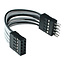 InLine® USB interne verlengkabel, 2x 5-pins Male/Female, 1:1, 5cm