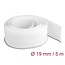 Delock Braided Sleeving with Hook-and-Loop Fastener 5 m x 19 mm white