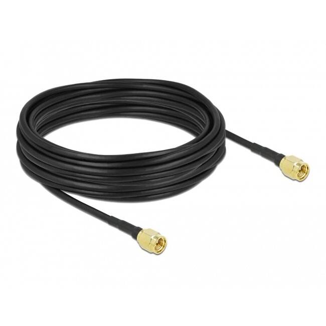 Delock Antenna Cable SMA plug to SMA plug LMR/CFD100 10 m low loss