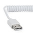 USB spiraal-kabel (A/MicroB), 1,8 m