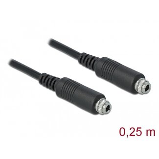 DeLOCK Delock Cable Stereo Jack 3.5 mm female panel-mount > Stereo Jack 3.5 mm female panel-mount 25 cm