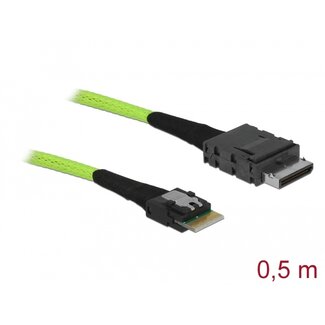 DeLOCK Delock Cable OCuLink PCIe SFF-8611 to Slim SAS SFF-8654 0.5 m