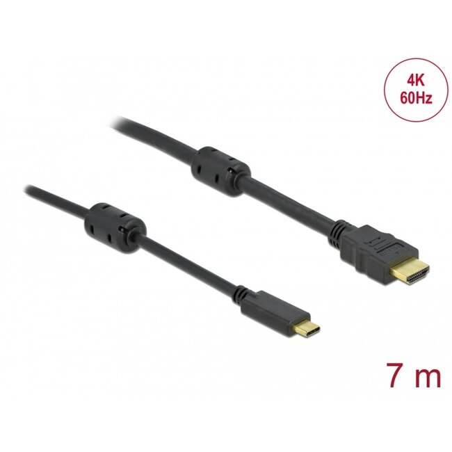 Delock Active USB Type-C™ to HDMI Cable (DP Alt Mode) 4K 60 Hz 7 m