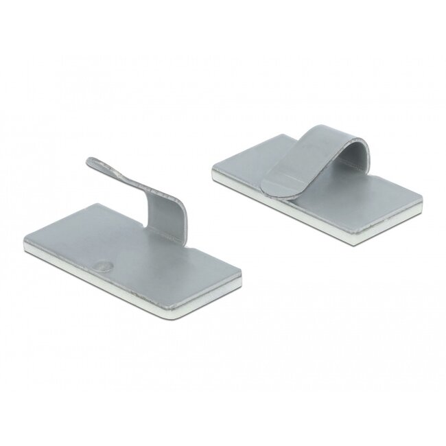 Delock Cable clamp self-adhesive steel 10 pieces