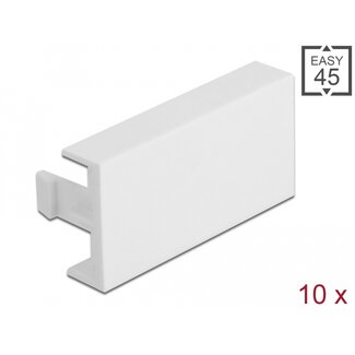 DeLOCK Delock Easy 45 Module Cover Plate 45 x 22.5 mm 10 pieces white