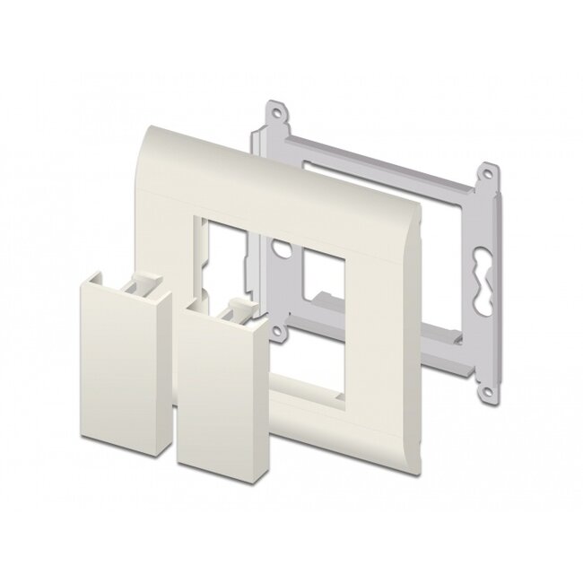 Delock Easy 45 Module Cover Plate 45 x 22.5 mm 10 pieces white