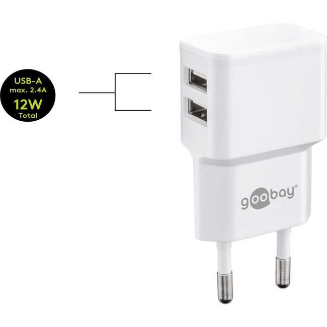 Goobay Dual Micro USB Charger Set (18 W)