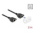 Delock Network Extension Cable for Easy 45 Module S/FTP RJ45 jack to RJ45 jack Cat.6A 2 m black