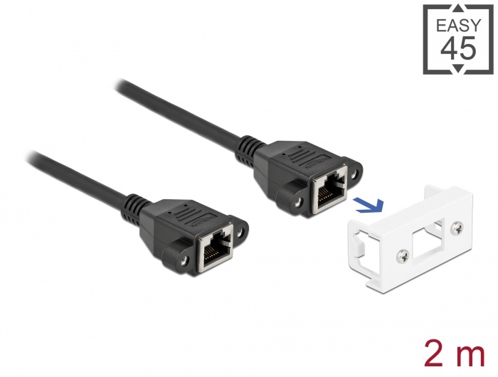DeLOCK 87135, 2 m, Cat6a, S/FTP (S-STP), RJ-45, RJ-45