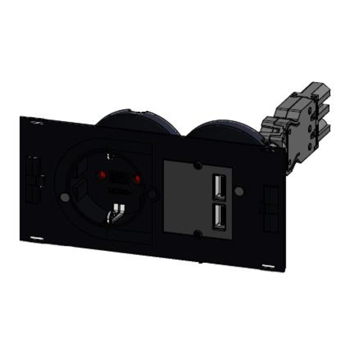 BACHMANN DUE Set 1xDUE CEE7/7+USB |