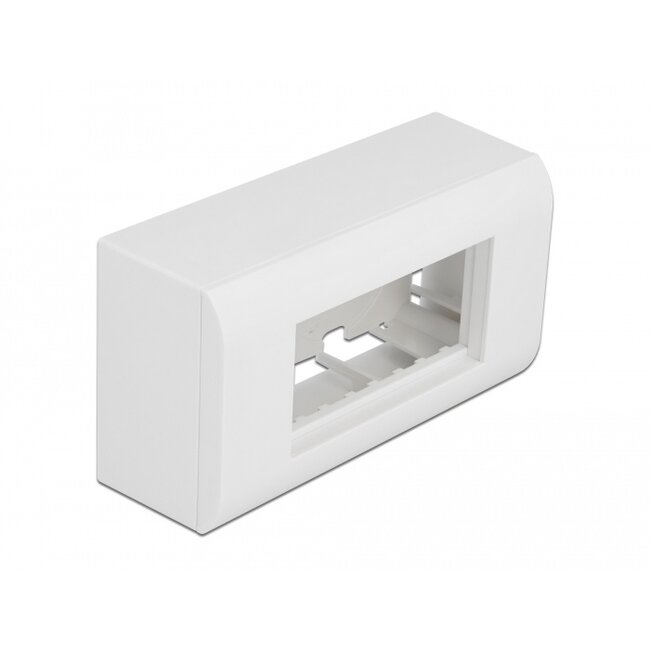 Delock Surface-mounted Housing for Easy 45 Modules 152 x 82 mm, white