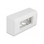 Delock Surface-mounted Housing for Easy 45 Modules 152 x 82 mm, white