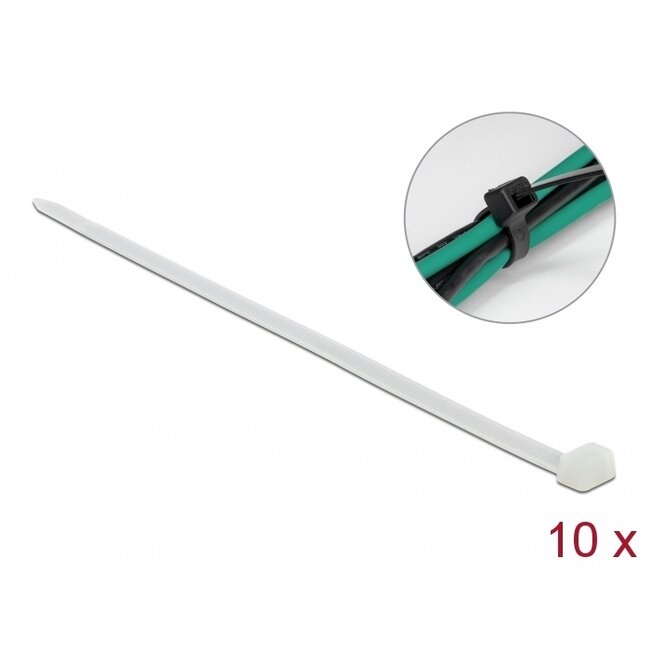 Delock Cable Ties L 920 x W 9 mm 10 pieces white