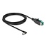 Delock PoweredUSB cable male 12 V to DC 5.5 x 2.5 mm male angled 3 m