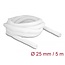 Delock Braided Sleeve self-closing 5 m x 25 mm white