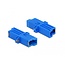 Delock Optic Fiber Coupler E2000 Simplex female to Simplex female Single-mode blue