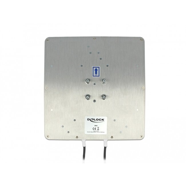 Delock LTE MIMO Antenna 2 x SMA Plug 8 dBi directional with connection cable RG-58 5 m white outdoor