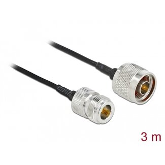 DeLOCK Delock Antenna Cable N plug to N jack LMR/CFD100 3 m low loss