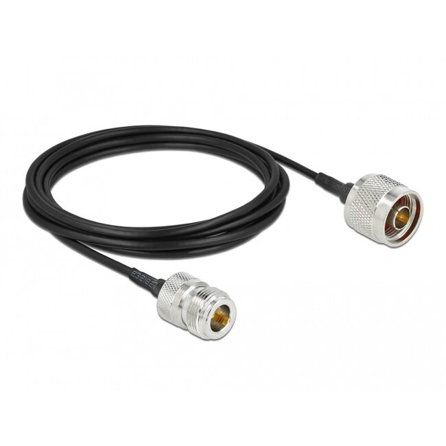Delock Antenna Cable N plug to N jack LMR/CFD100 3 m low loss