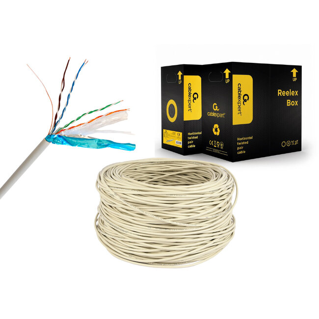 CAT6 FTP kabel (premium CCA) stug 305 meter
