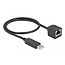 Delock Serial Connection Cable with FTDI chipset, USB 2.0 Type-A male to RS-232 RJ45 female 50 cm black