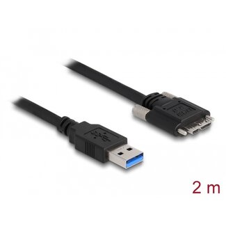 DeLOCK Delock Cable USB 3.0 Type-A male to Type Micro-B male with screws 2 m