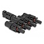 Delock DL4 Solar Connectors 1 x male to 4 x female