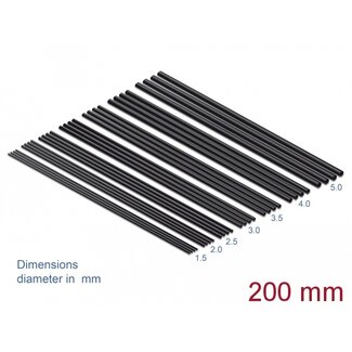 DeLOCK Delock Heat Shrink Tube Set 200 mm 28 pieces black