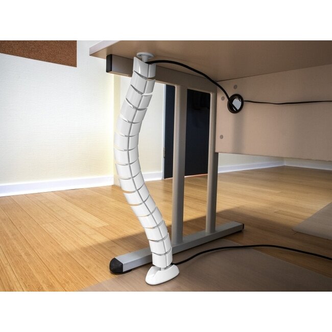 Delock Cable Duct for desk 740 x 75 mm height adjustable white